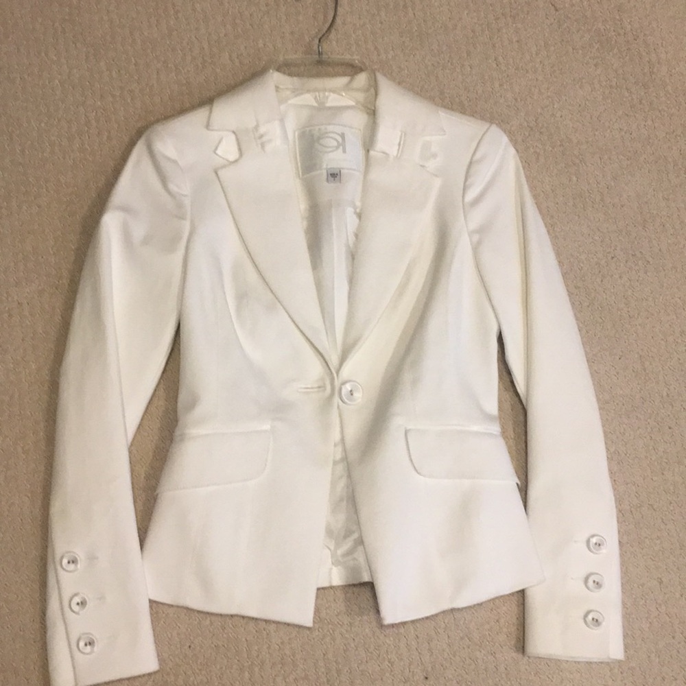 White Bebe blazer